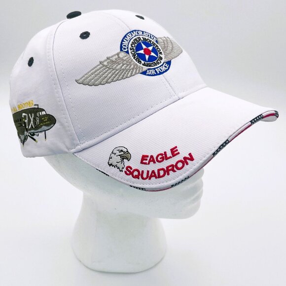 Wings Over Houston Airshow Eagle Squadron Normandy Blue Angels Commemorative Hat - Picture 1 of 5